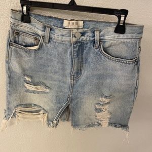 WE THE FREE PEOPLE Denim Mini Skirt Size 26